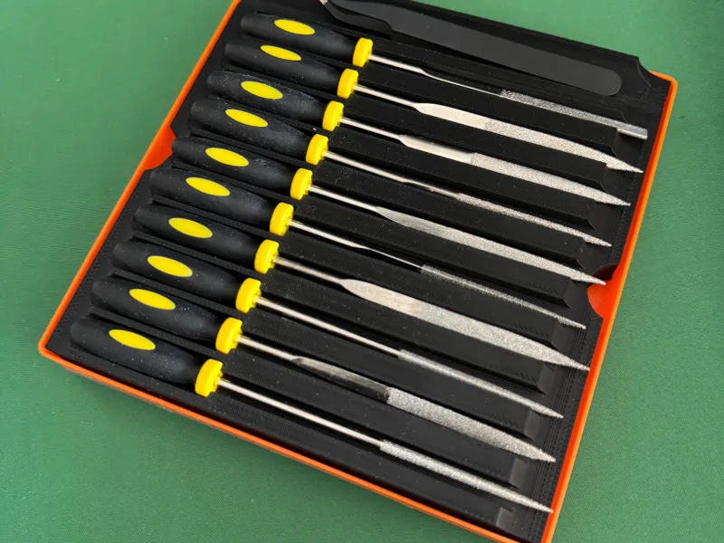 Gridfinity Needle File Set Organizer