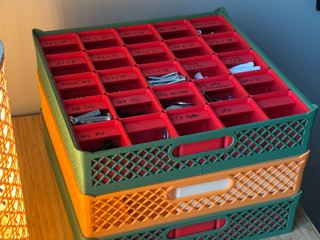 stackable Gridfinity basket 6u Height 