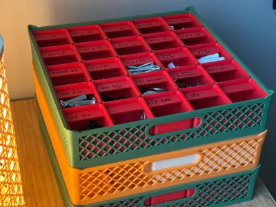 stackable Gridfinity basket 6u Height 
