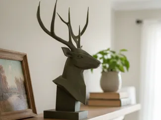 Busto del Cervo Low Poly