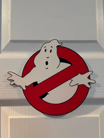 Adorno temático: NO GHOST WALL/DOOR SIGN — vista de referencia 2