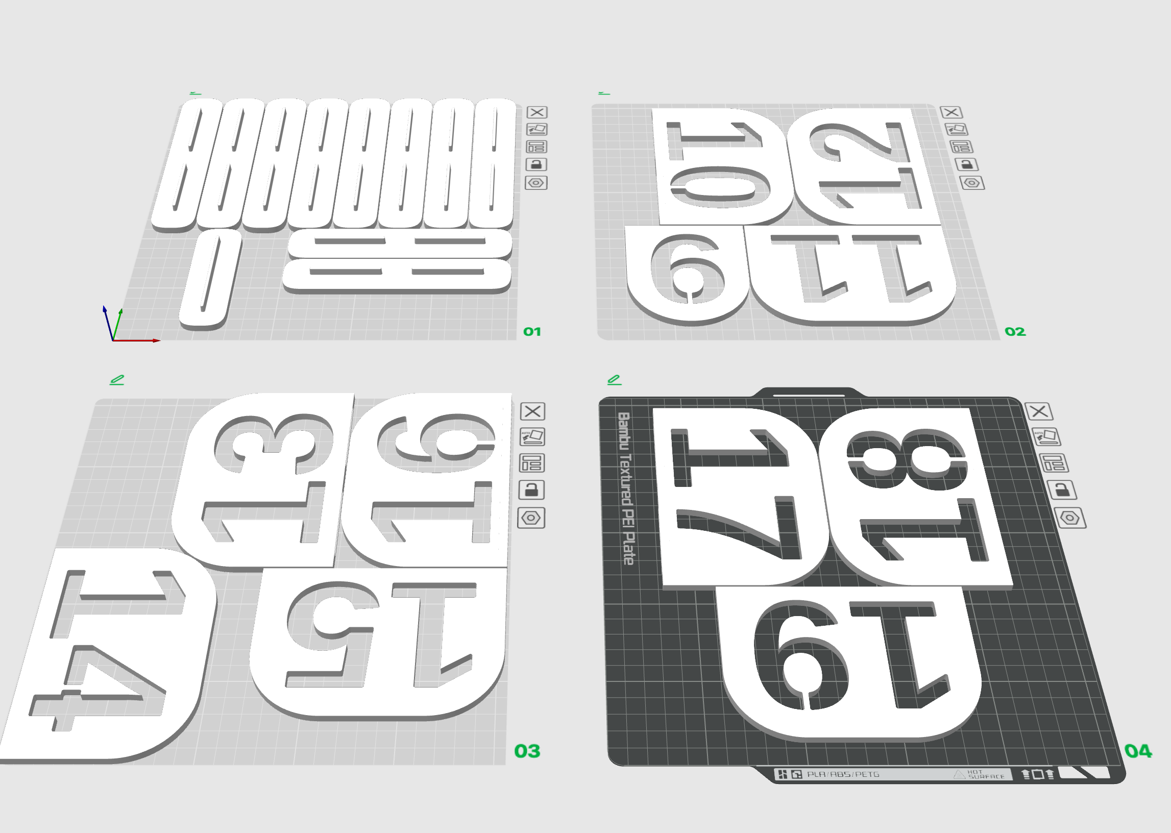 Miniatura 4 do modelo 3D Wedding Table Numbers