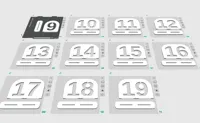 Number 9-19 (A1 mini) / 0.2mm layer, 2 walls, 15% infill