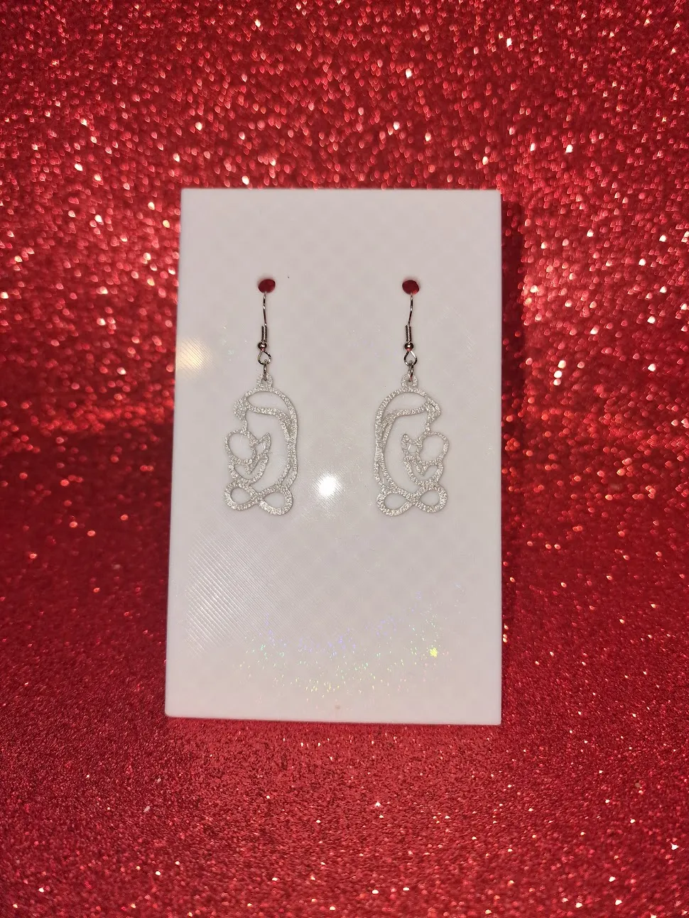 Mother love earrings view 2