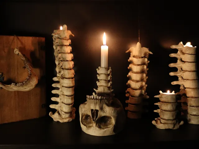 Skull and Bones Candleholder Collection