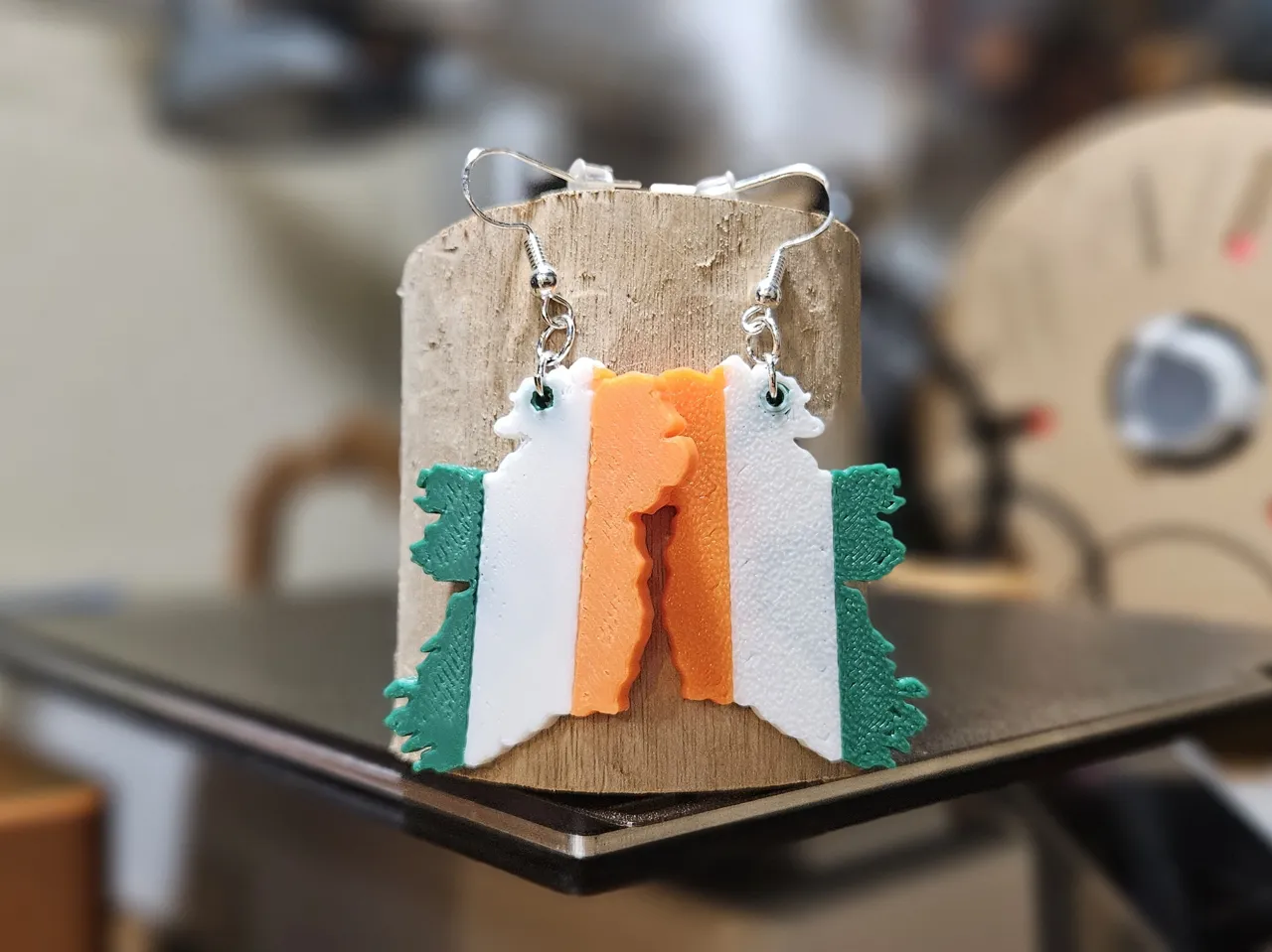 Irish Flag Earrings view 4