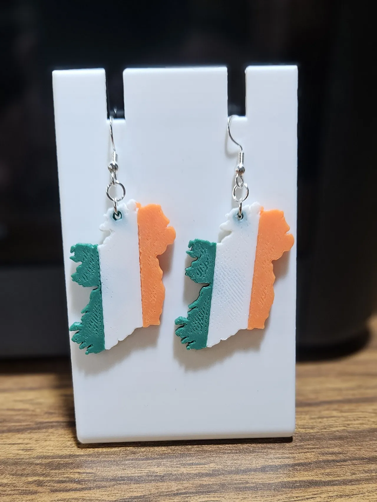 Irish Flag Earrings view 2