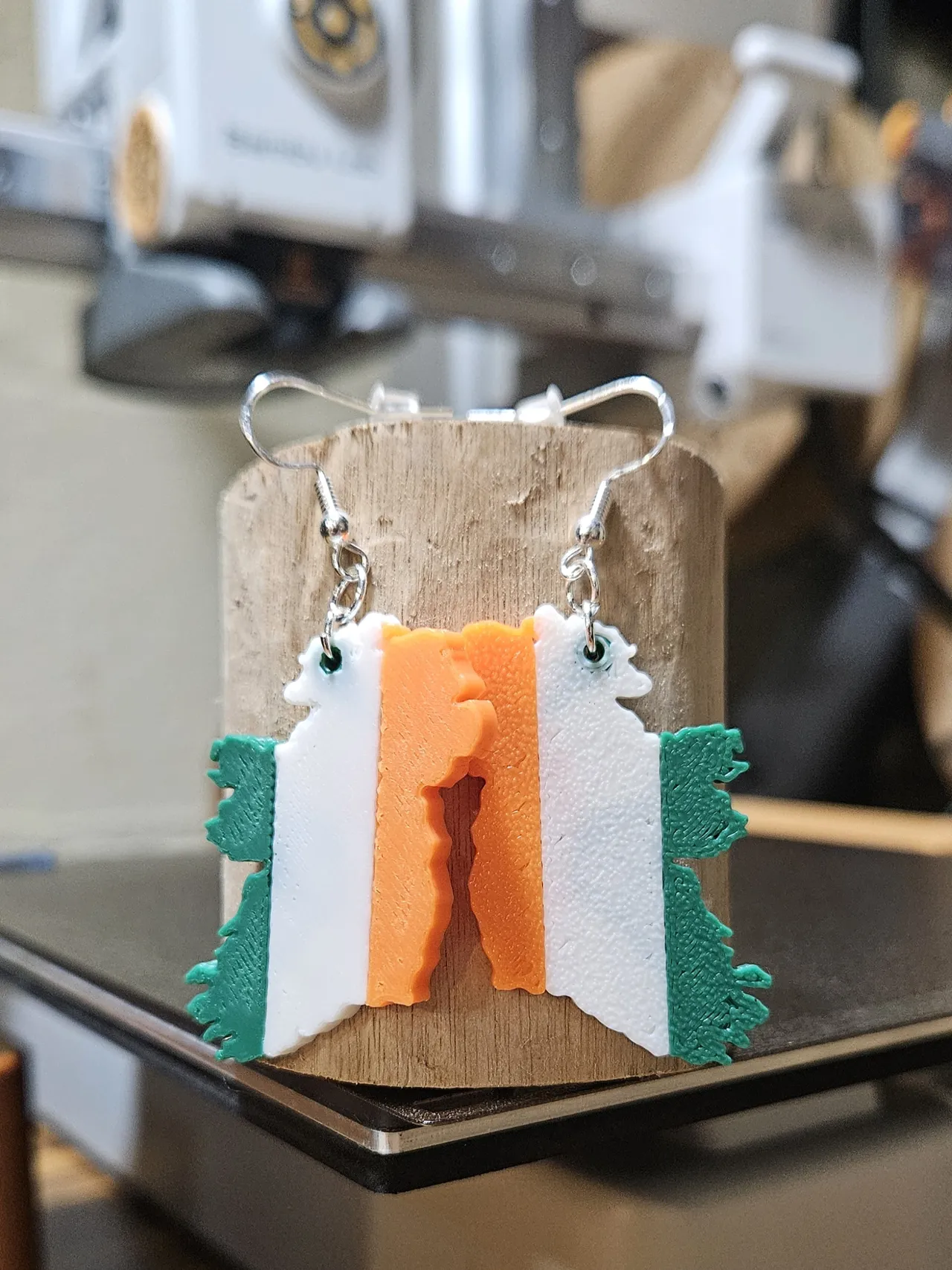 Irish Flag Earrings view 3