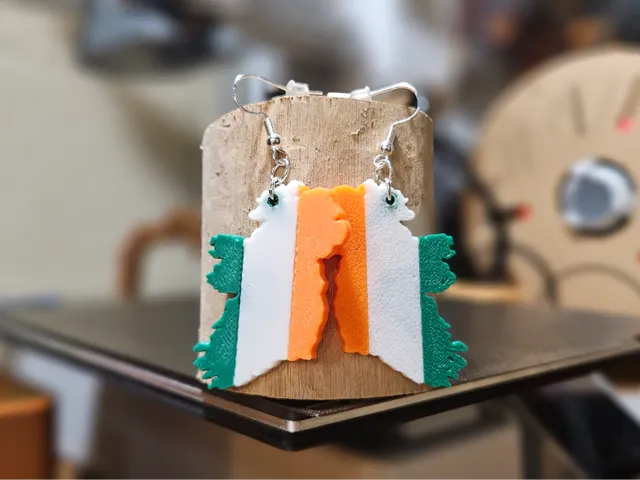 Irish Flag Earrings