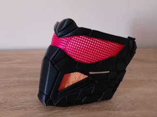 Cyber inspired half mask with Visor