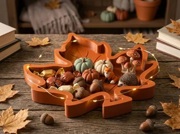 Bandeja organizadora: Maple Leaf Tray – 3 Sizes | Autumn Fall Decor — vista de referencia 3