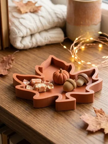 Bandeja organizadora: Maple Leaf Tray – 3 Sizes | Autumn Fall Decor — vista de referencia 2