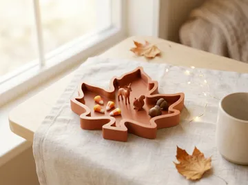 Bandeja organizadora: Maple Leaf Tray – 3 Sizes | Autumn Fall Decor — vista de referencia 4