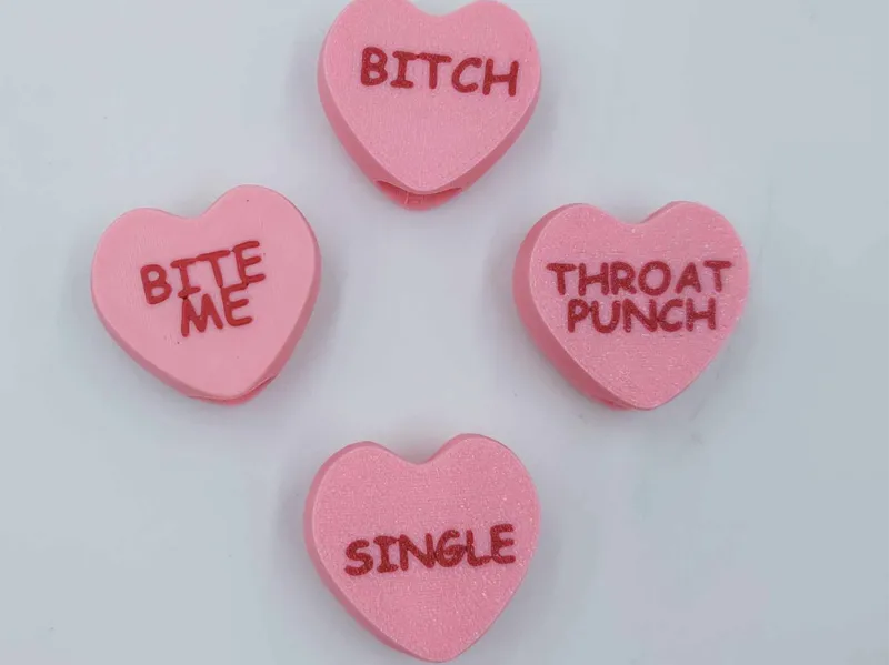 Anti Valentines Day Hearts 40oz Stanley Straw
