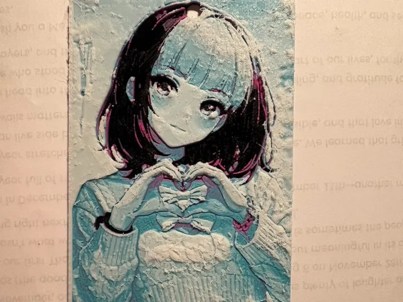 anime girl bookmark
