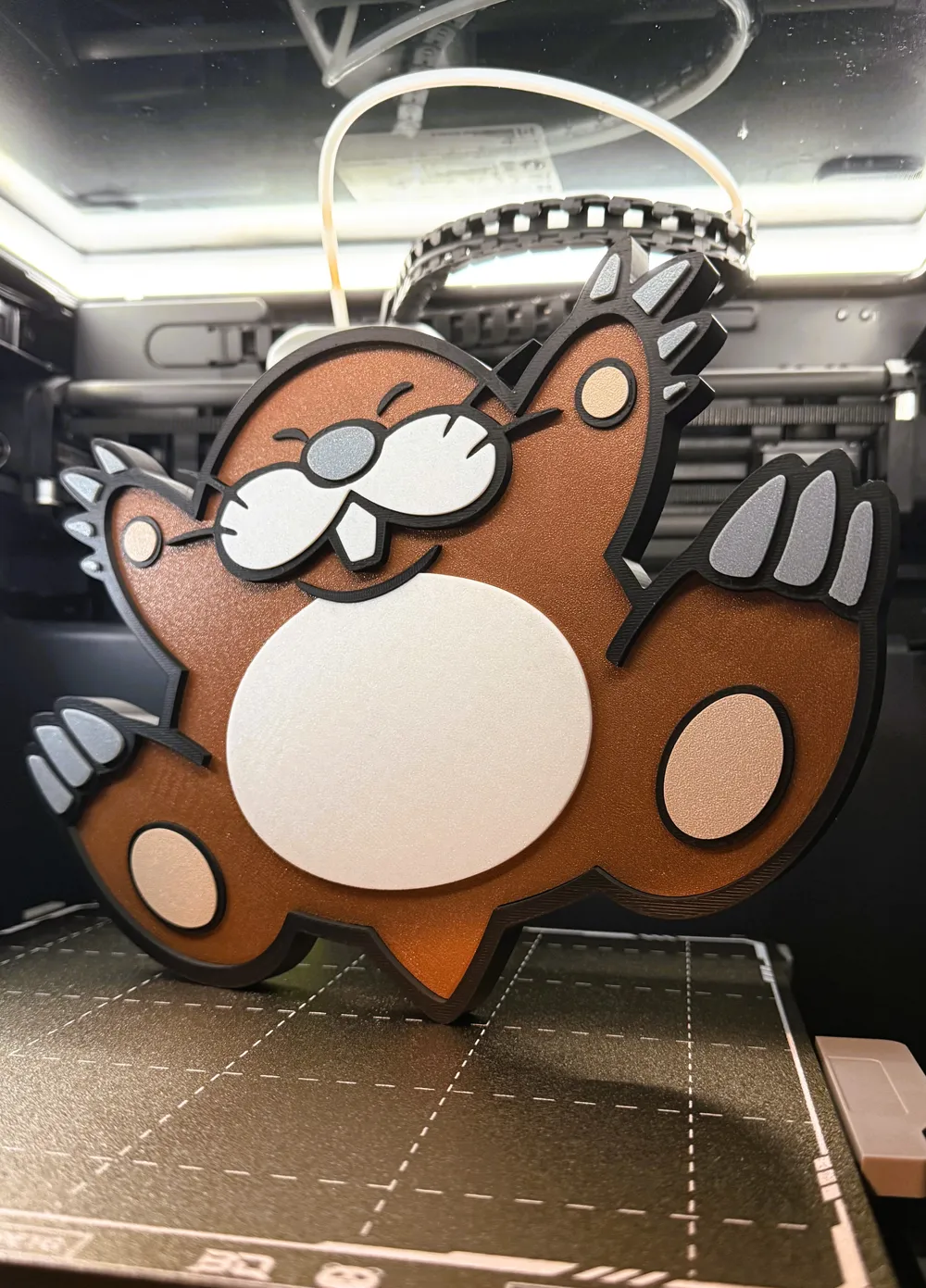 Monty Mole Wall Decor (NO AMS - Multipart) by ItsBryy3D MakerWorld: Download Free 3D Models