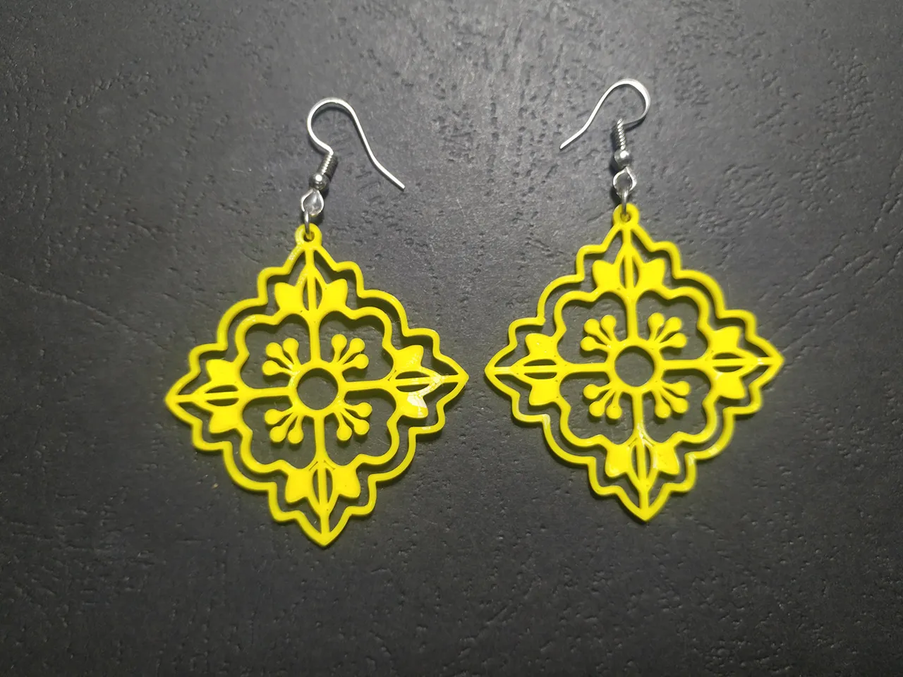 Rosalia Diamond Sigil Earrings view 3