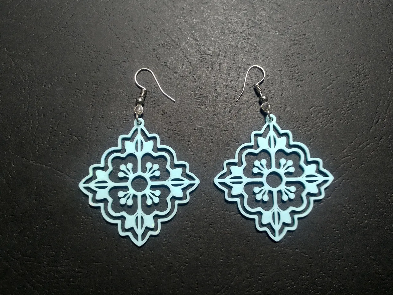 Rosalia Diamond Sigil Earrings view 4