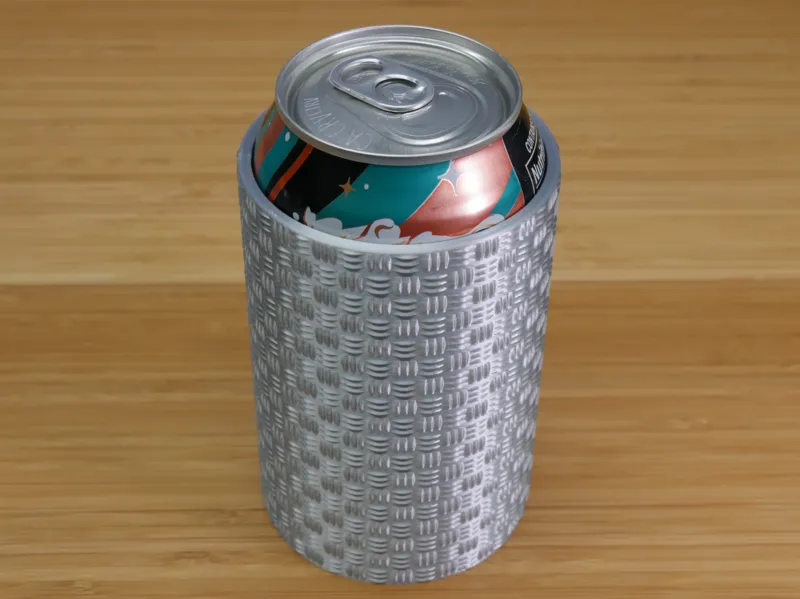 Triple Diamond Tread Plate 12 oz Can Holder