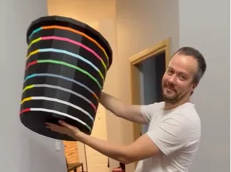 Big bucket from 8 parts. no glue!