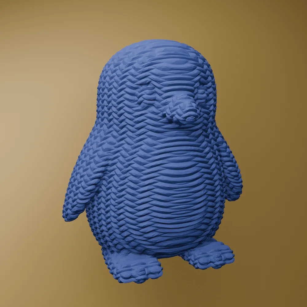 Knitted Penguin - Free 3D Print Model - MakerWorld