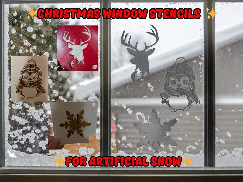 Christmas Window Stencils