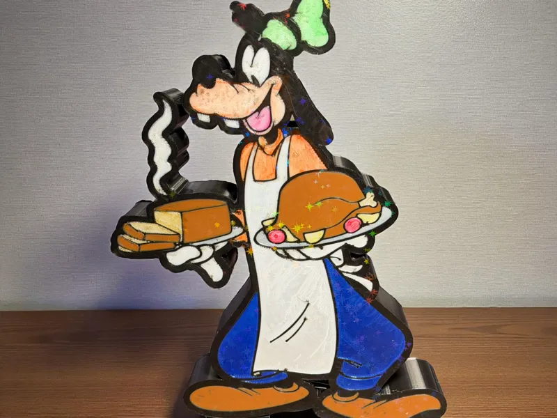 Chef Goofy preparing for Thanksgiving lightbox