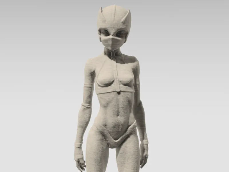 Cyber-Assassin - Futuristic Sculptural Figure