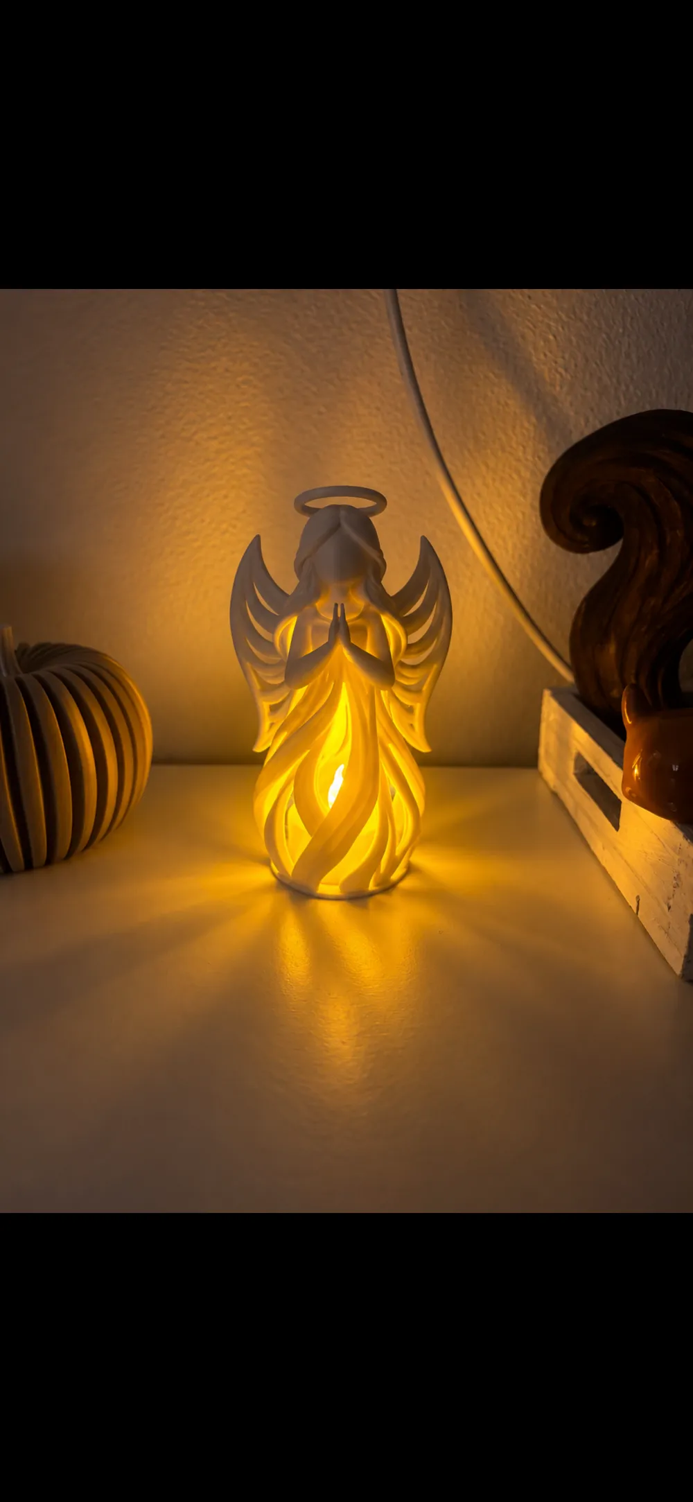 Christmas Angel With LED Tealight - Free 3D Print Model - MakerWorld