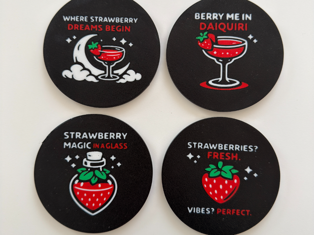Strawberry Daiquiri Coaster
