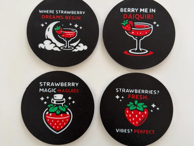 Strawberry Daiquiri Coaster