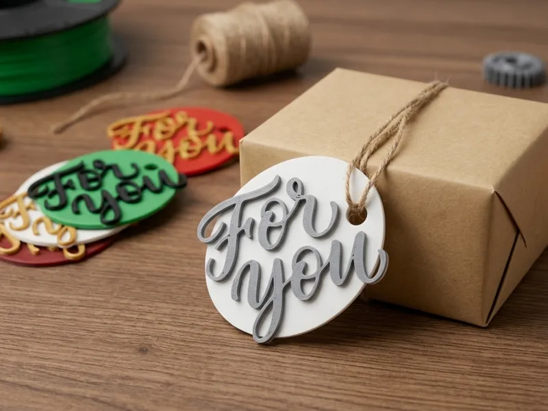 Eleganter „For You“ Geschenkanhänger / Gift Tag
