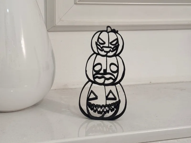 Pumpkin Stack – 3D Halloween Decoration