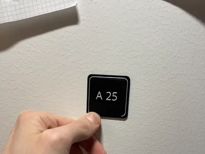 Number organizer sign (no ams)