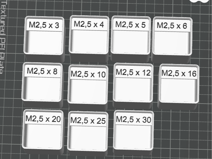 Gridfinity Boxen Schrauben & Kleinteile