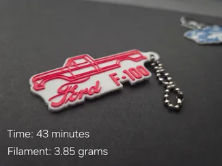 1980 F-100 Keychain