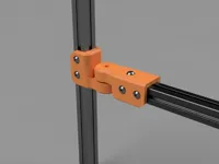 Charnière pivot à 90° pour profilé aluminium 2020 — photo 1