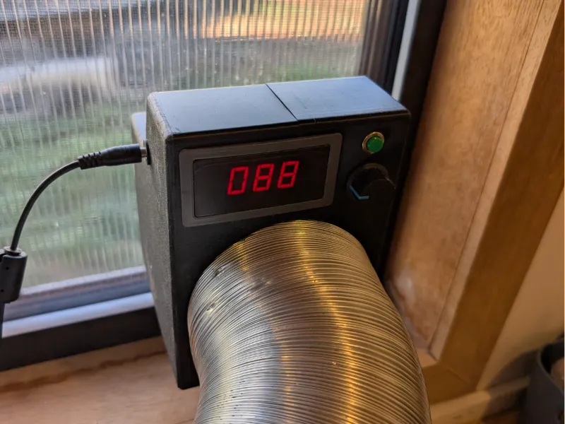 Extraction Fan Cover for Motor Speed Controller