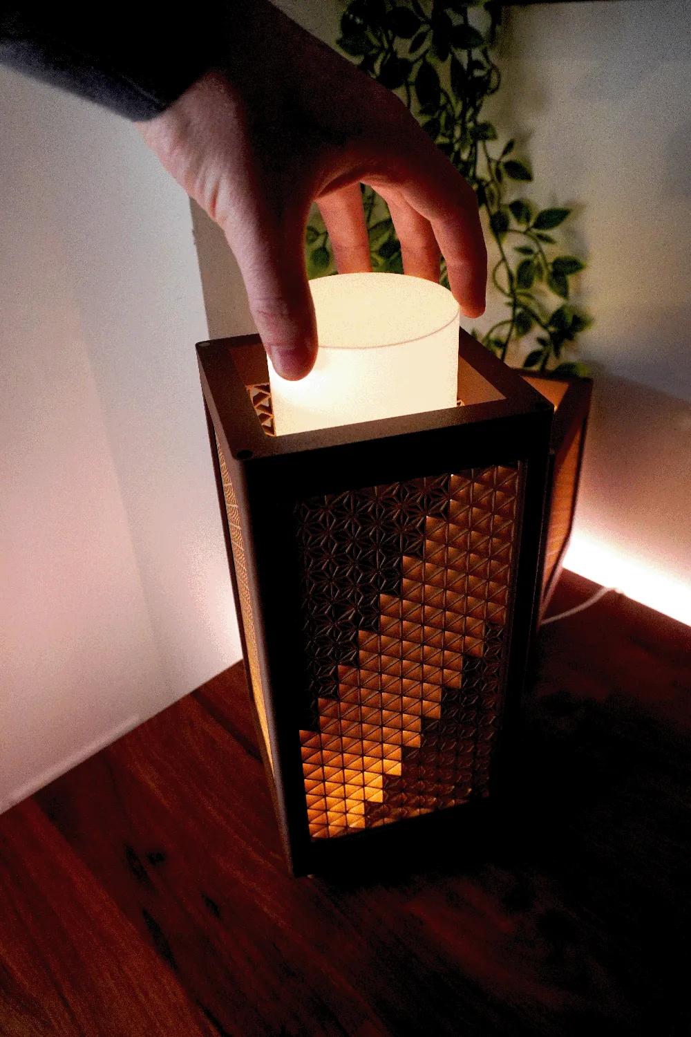 Customizable - Kumiko Lantern Lamp By Foxwood - Free 3D Print