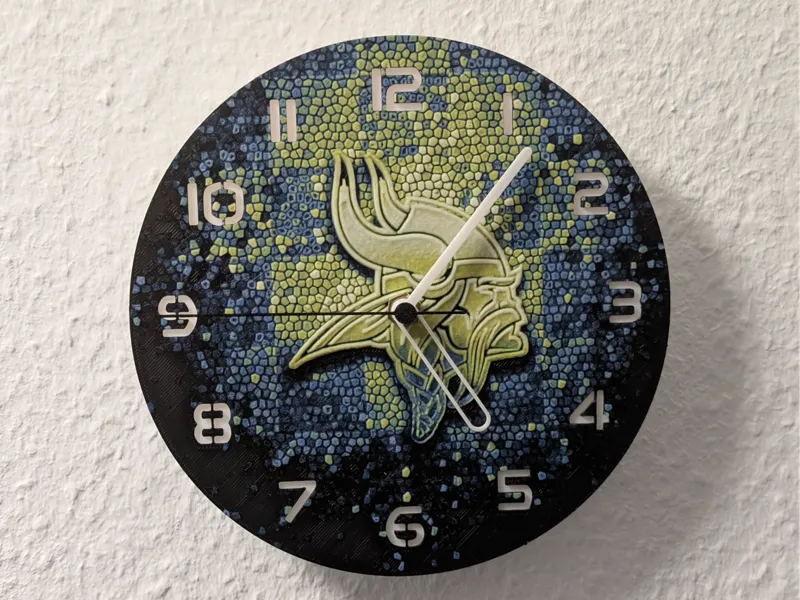 wall / desk clock Minnesota Vikings Logo