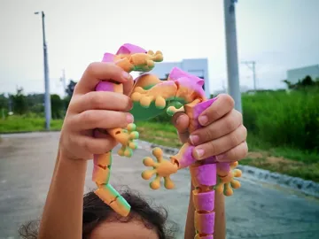 Letrero o emblema decorativo: Joyful Articulated Gecko Flexi 2 Models — vista de referencia 3