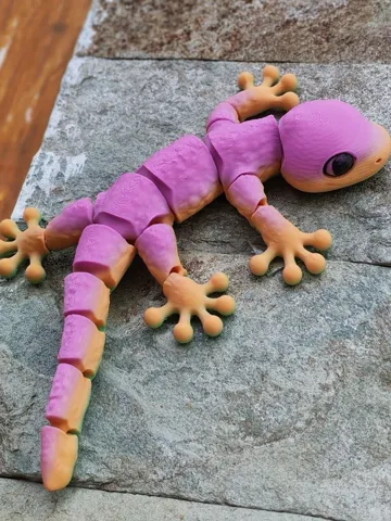 Letrero o emblema decorativo: Joyful Articulated Gecko Flexi 2 Models — vista de referencia 2