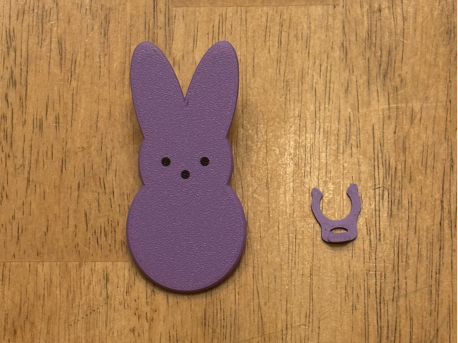 Peep Bunny Rabbit Bogg Bag Charm for Easter