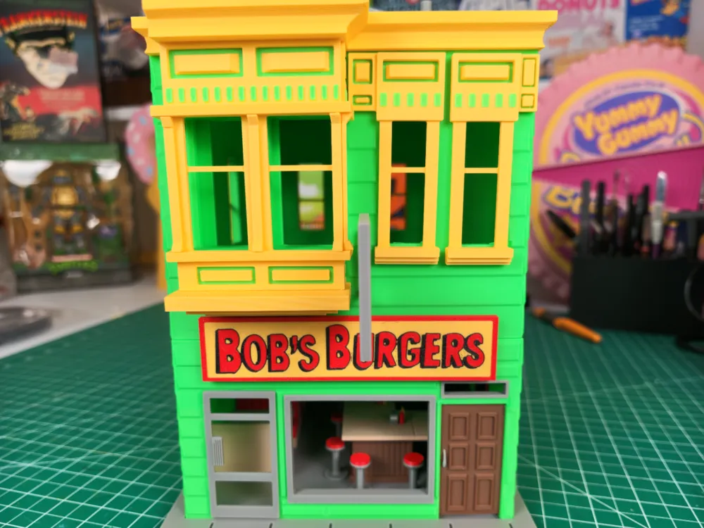 Accesorio de taller: Bob's Burgers Restaurant Building Full Interior. Referencia del modelo original.