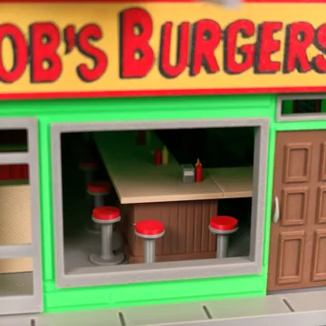 Accesorio de taller: Bob's Burgers Restaurant Building Full Interior — vista de referencia 5