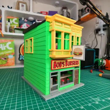 Accesorio de taller: Bob's Burgers Restaurant Building Full Interior — vista de referencia 4