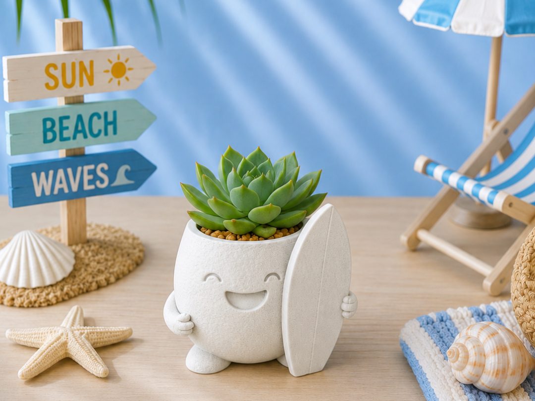 Beach Buddies Summer Pot – Planter| Surf Boy