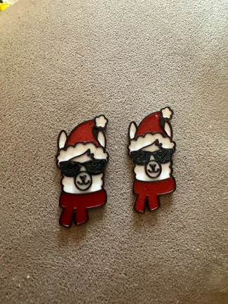 Christmas Llama Earrings
