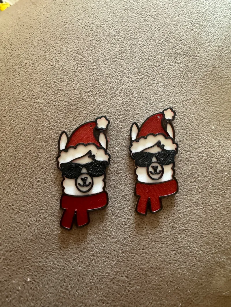 Christmas Llama Earrings