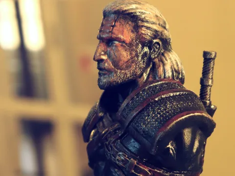 Buste de Geralt de Riv - sans support